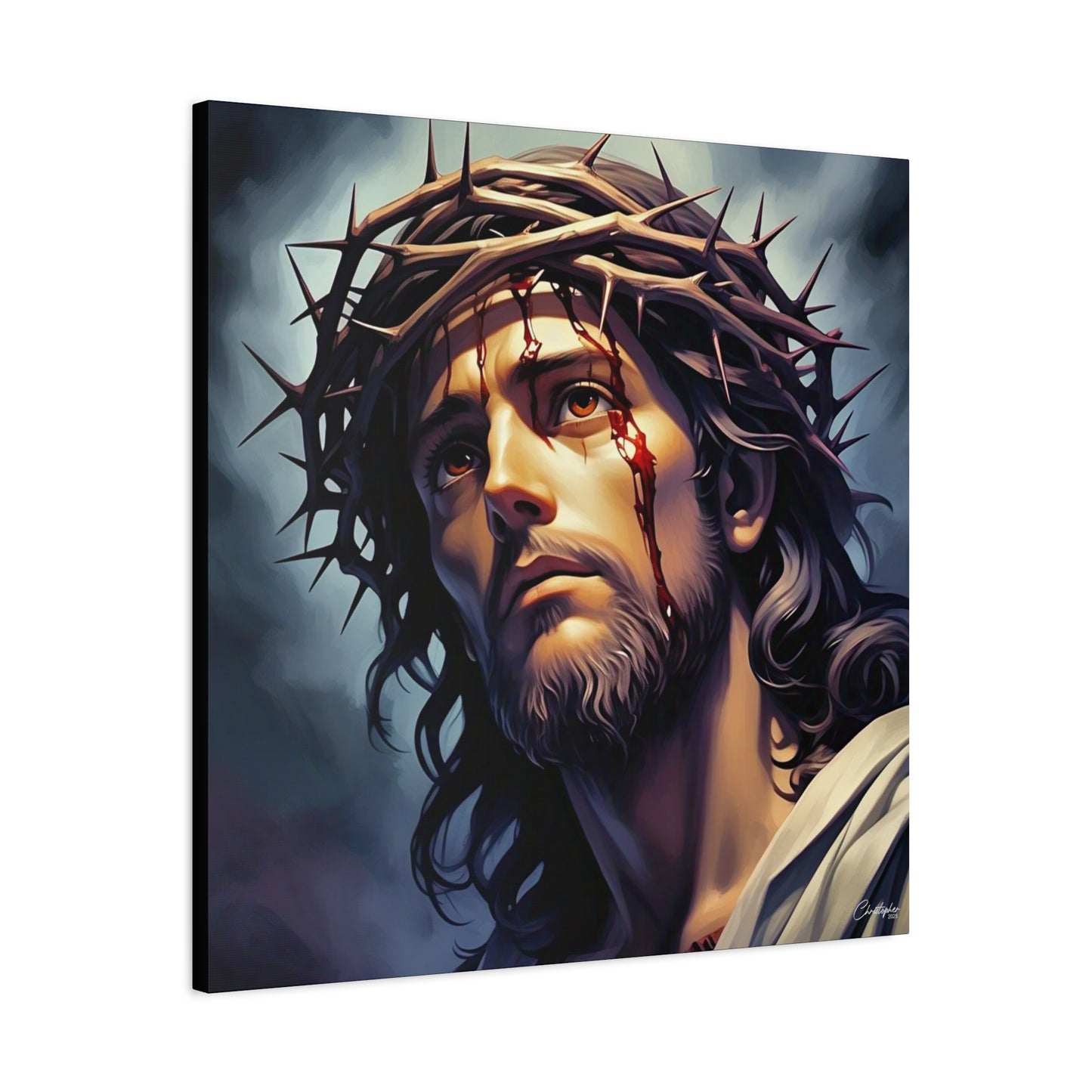 Religious Art Print Canvas, Inspirational Wall Decor, Christian Home Decor, Jesus Art, Gift for Faith-Based Celebrations