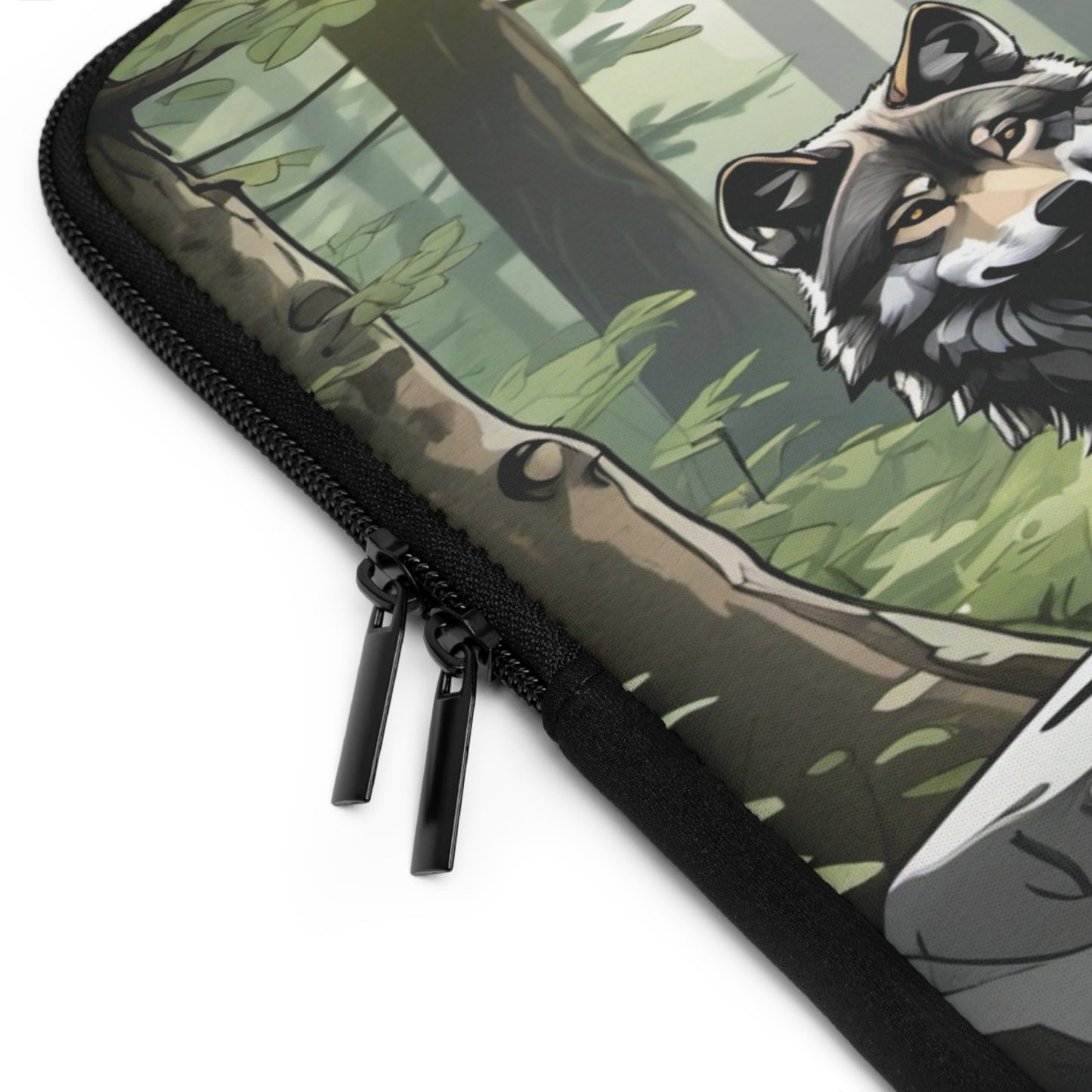 Wolf Pack Laptop Sleeve, Laptop Case, Wildlife Sleeve, Forest Animal Laptop Bag, Gift for Nature Lovers, Eco-Friendly Tech Sleeve