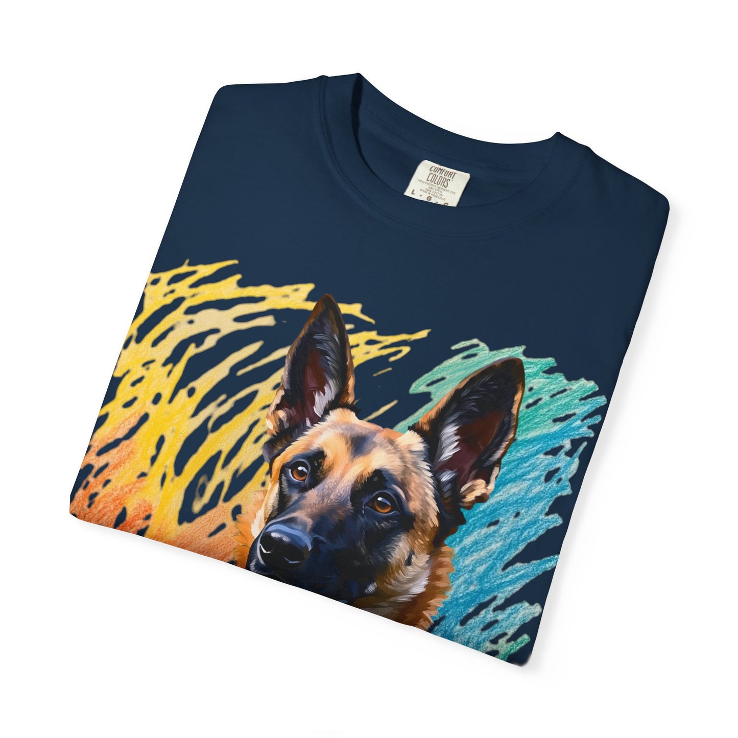 Colorful Dog Art Unisex T-shirt, Pet Lover Gift, Animal Lover Tee, Dog Lover Apparel, Vibrant Graphic Shirt