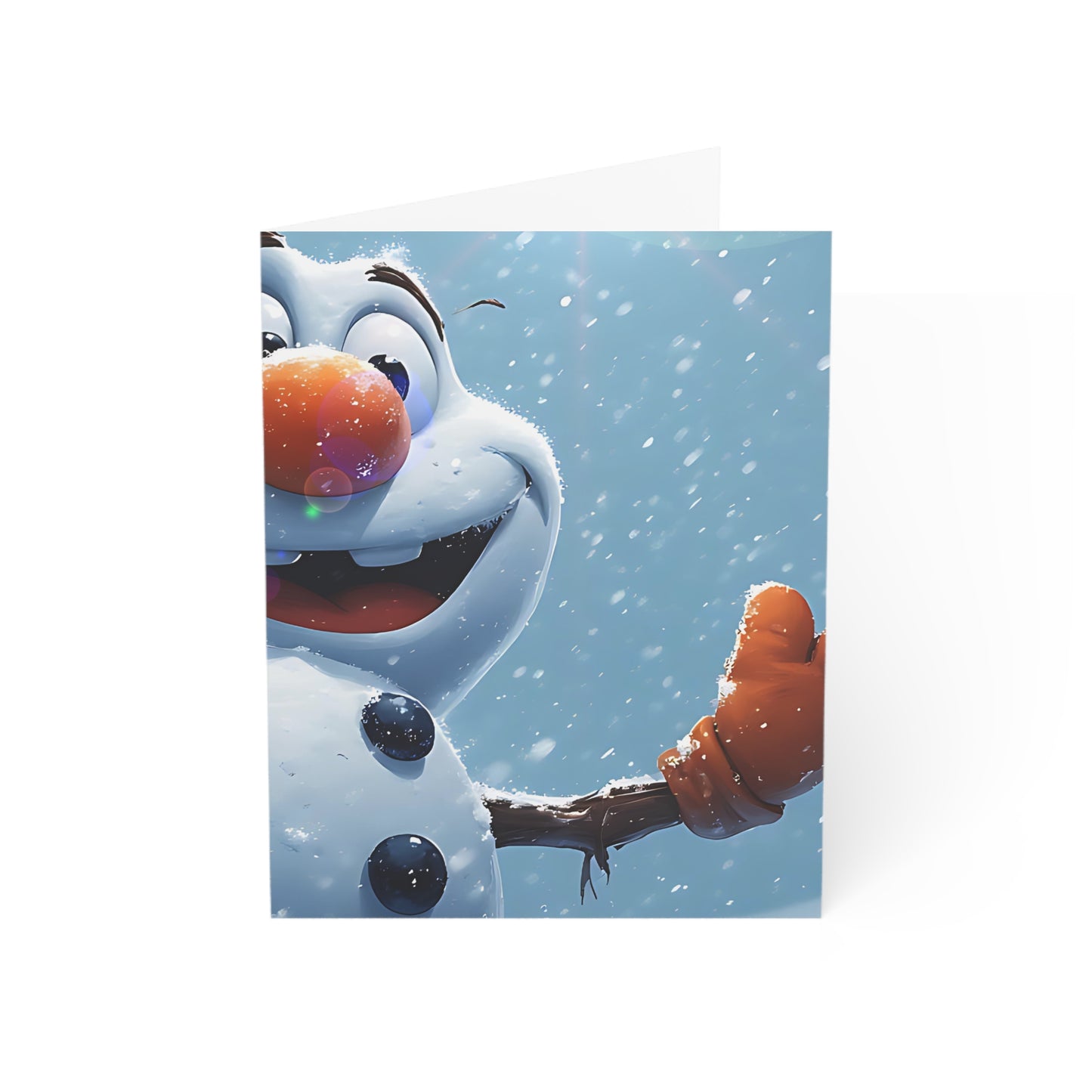 Snowman (Christmas Selfies) Holiday Greeting Cards - Cheerful Pack (1, 10, 30, 50 pcs)