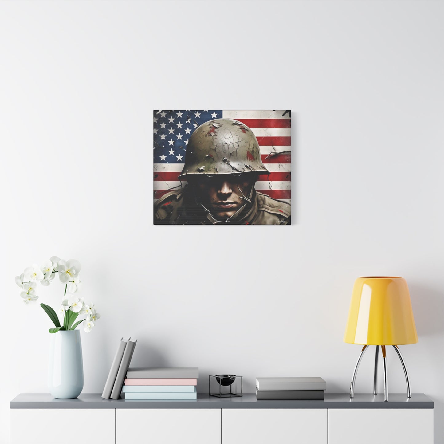 Military-Themed Canvas Art, Military Canvas Print, Wall Art for Veterans, Patriotic Home Decor, Gift for Army, Military Artwork, [...]