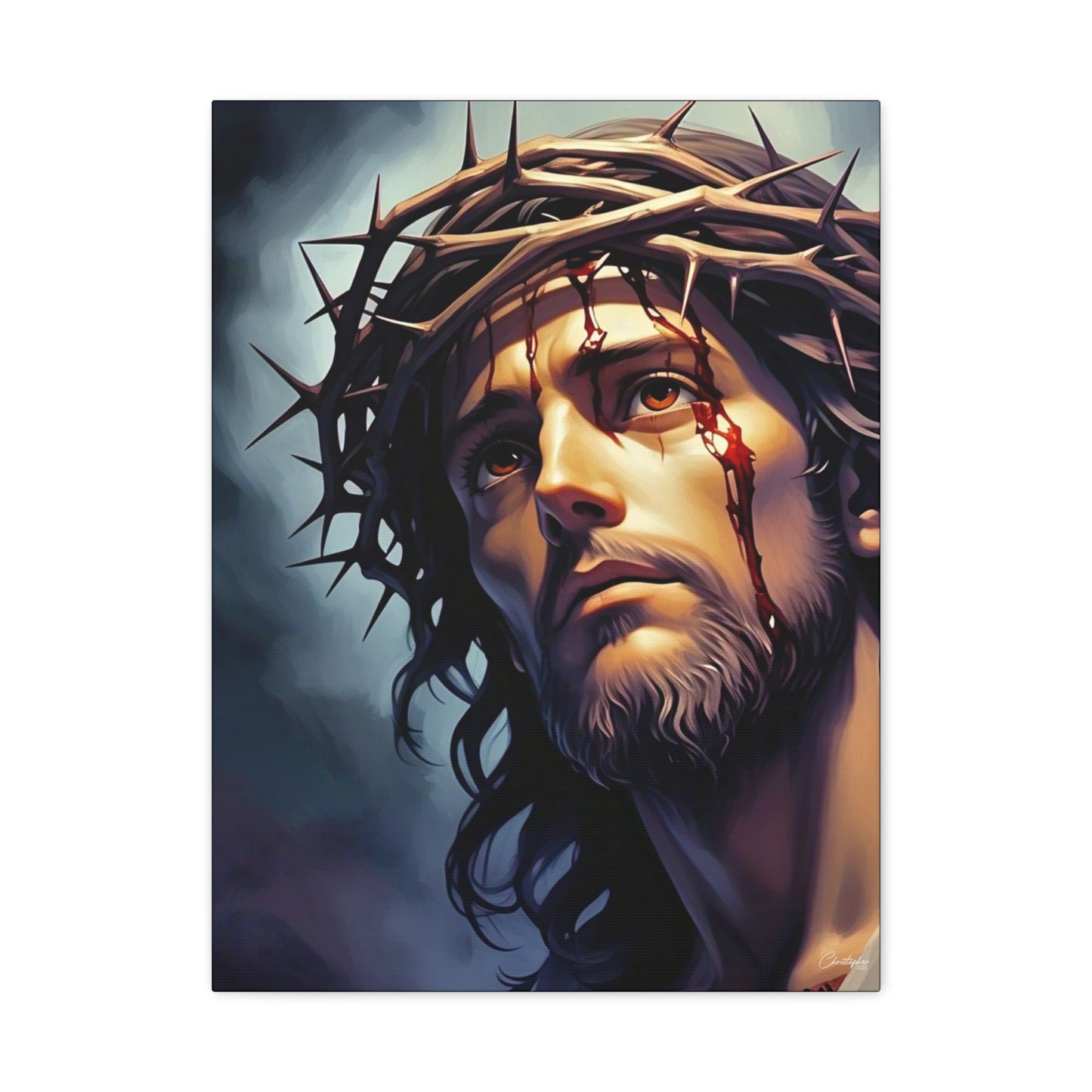 Religious Art Print Canvas, Inspirational Wall Decor, Christian Home Decor, Jesus Art, Gift for Faith-Based Celebrations