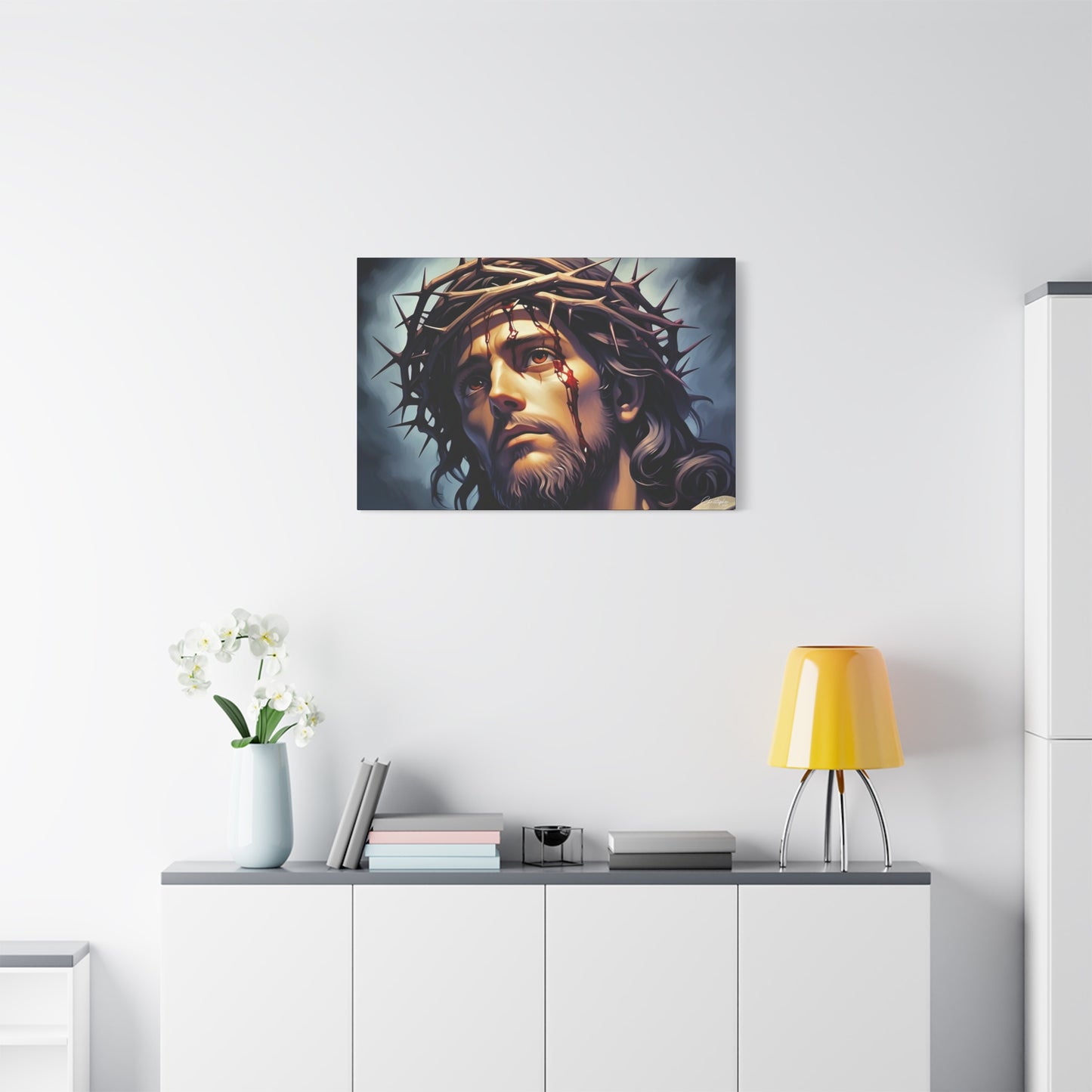 Religious Art Print Canvas, Inspirational Wall Decor, Christian Home Decor, Jesus Art, Gift for Faith-Based Celebrations