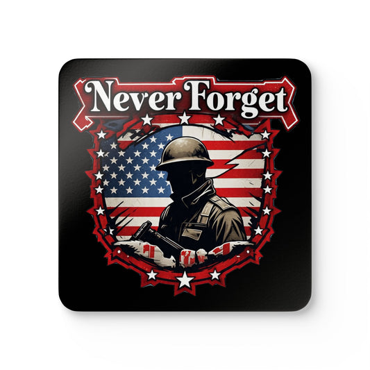 Patriotic Coaster Set, Memorial Day Gift, Veteran's Day Gift, Personalized Drink Coasters, Home Bar Decor