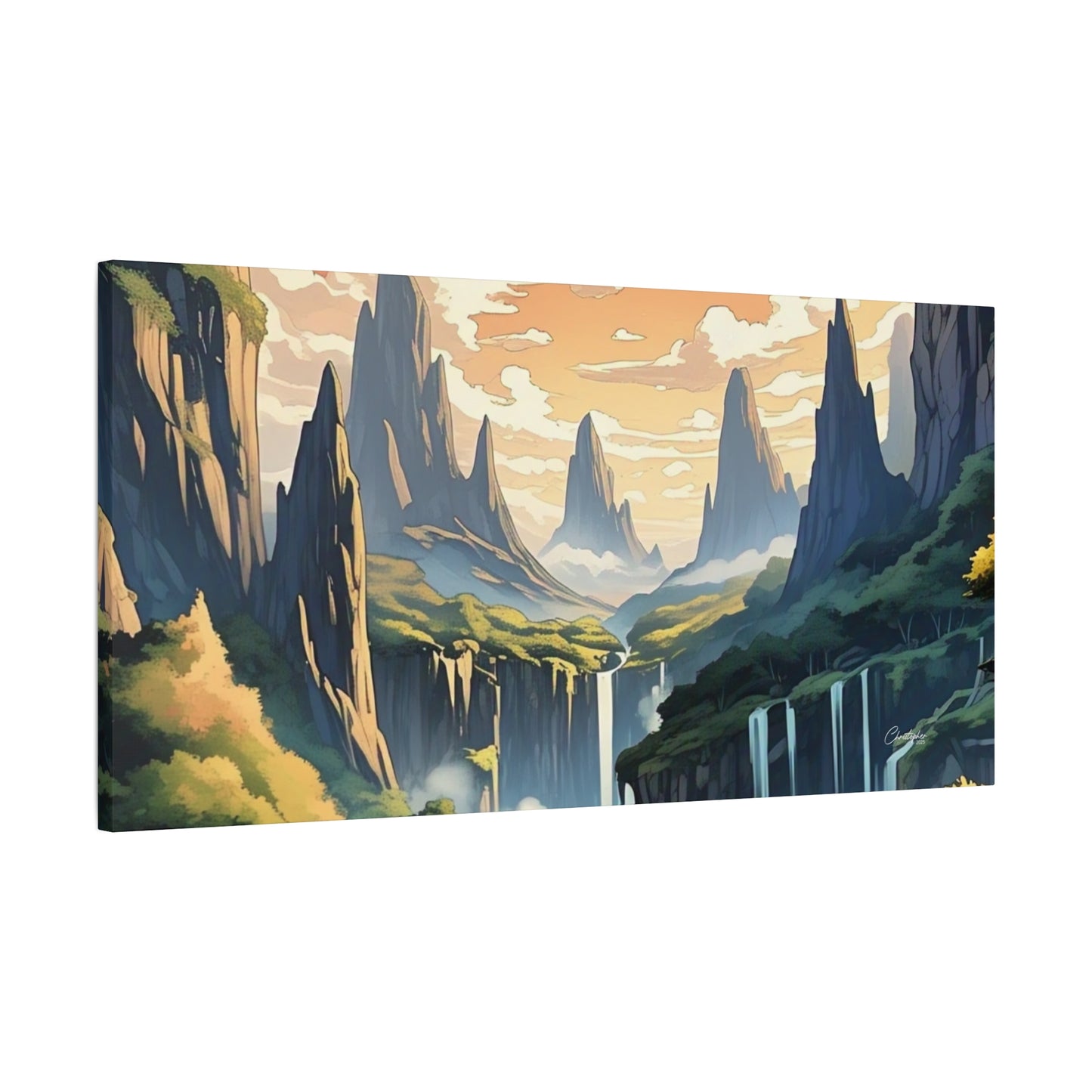 Serene Landscape Canvas Wall Art, Nature Home Decor, Tranquil Living Room Accent, Gift for Nature Lovers, Gallery Wall Piece