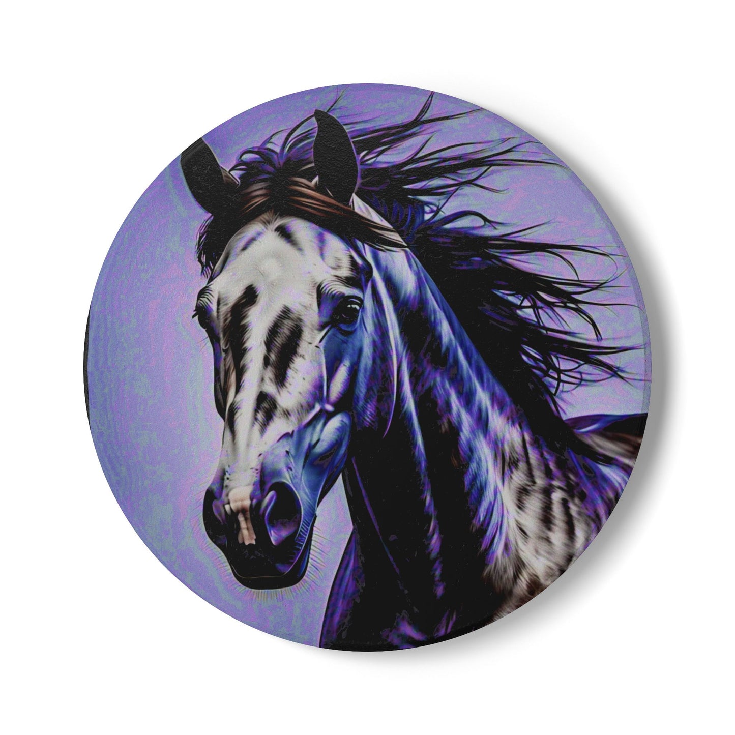 Majestic Horse Ceramic Coaster - Home Décor for Equestrians and Horse Lovers