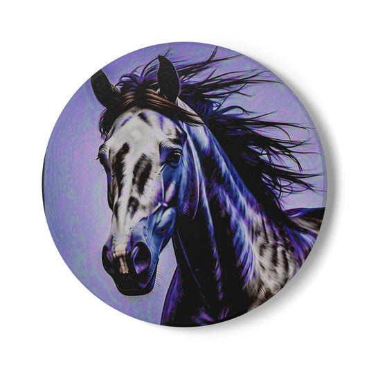Majestic Horse Ceramic Coaster - Home Décor for Equestrians and Horse Lovers