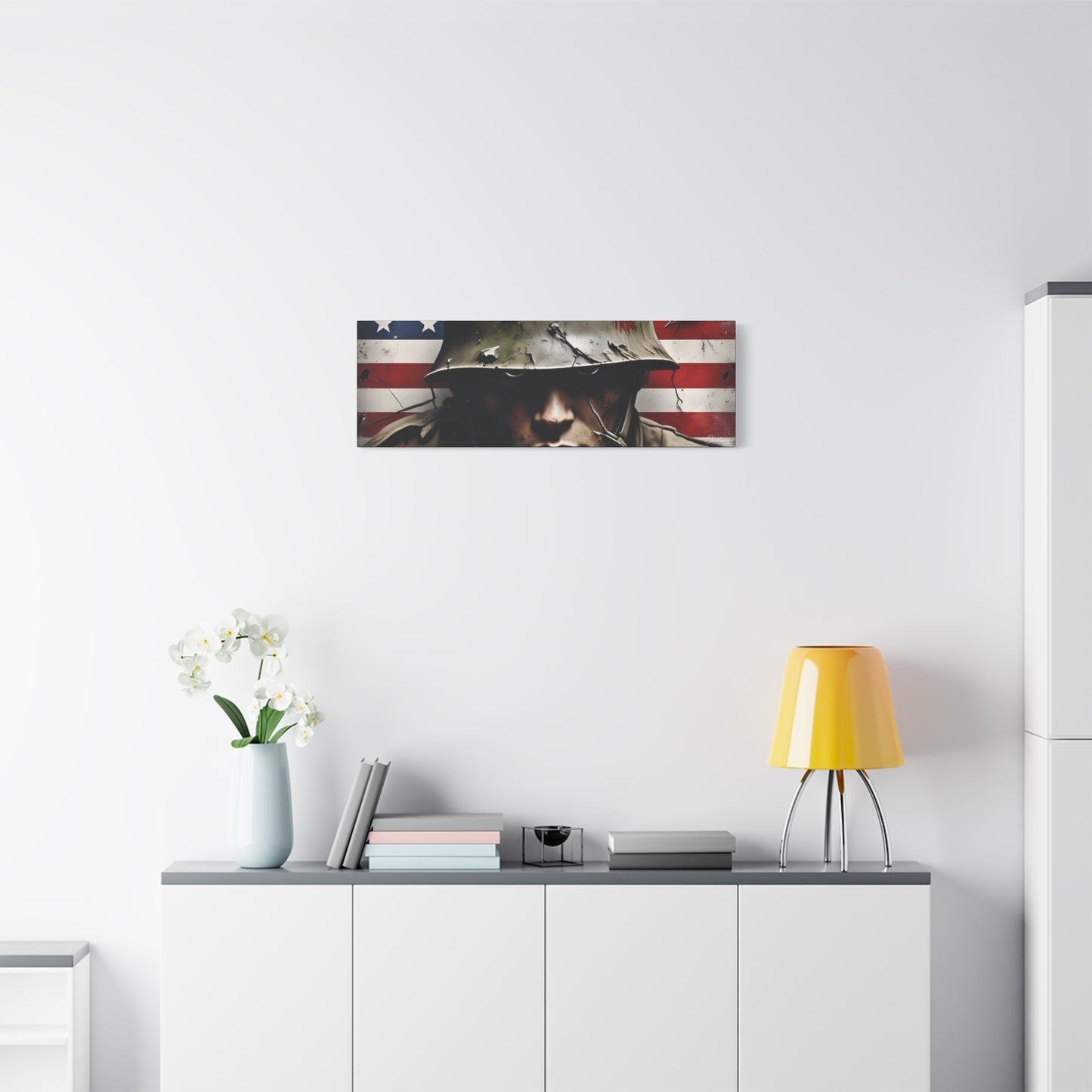 Military-Themed Canvas Art, Military Canvas Print, Wall Art for Veterans, Patriotic Home Decor, Gift for Army, Military Artwork, [...]