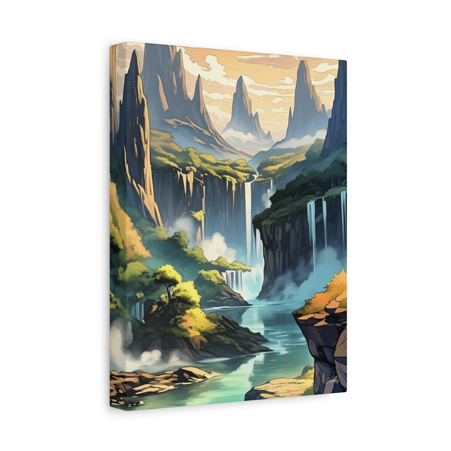 Serene Landscape Canvas Wall Art, Nature Home Decor, Tranquil Living Room Accent, Gift for Nature Lovers, Gallery Wall Piece