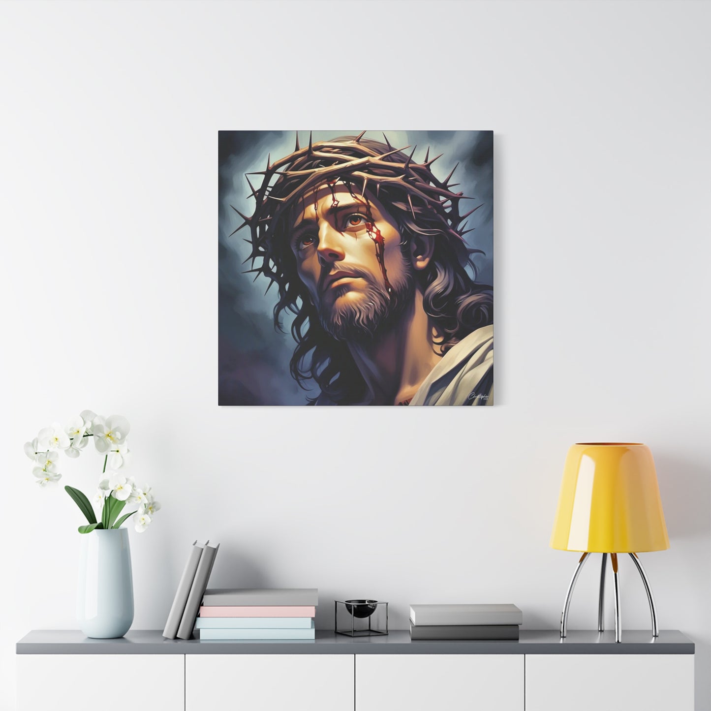 Religious Art Print Canvas, Inspirational Wall Decor, Christian Home Decor, Jesus Art, Gift for Faith-Based Celebrations