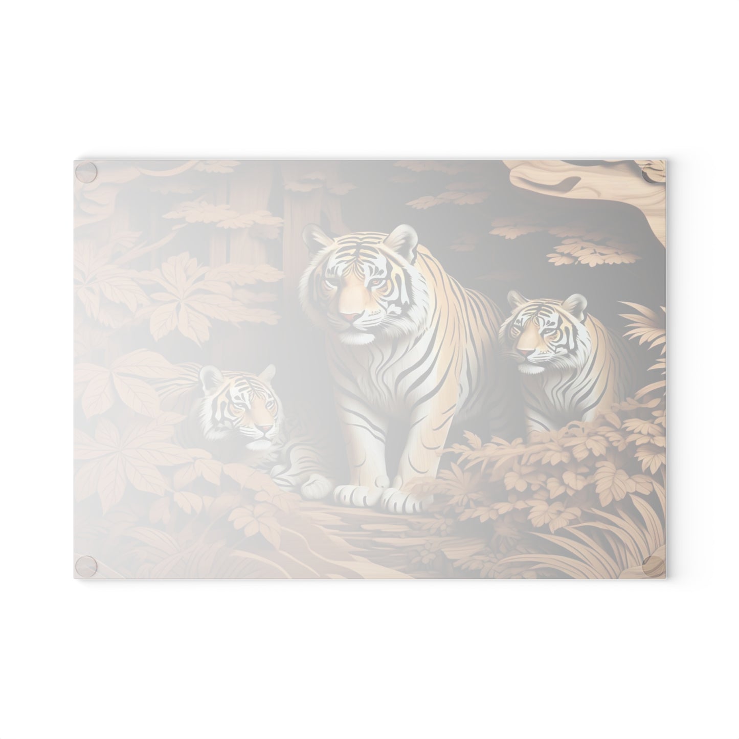 Wildlife Glass Cutting Board - Perfect for Nature Lovers, Kitchen Decor, Great Gift for Wildlife Enthusiasts, Animal Lovers, Home Chefs