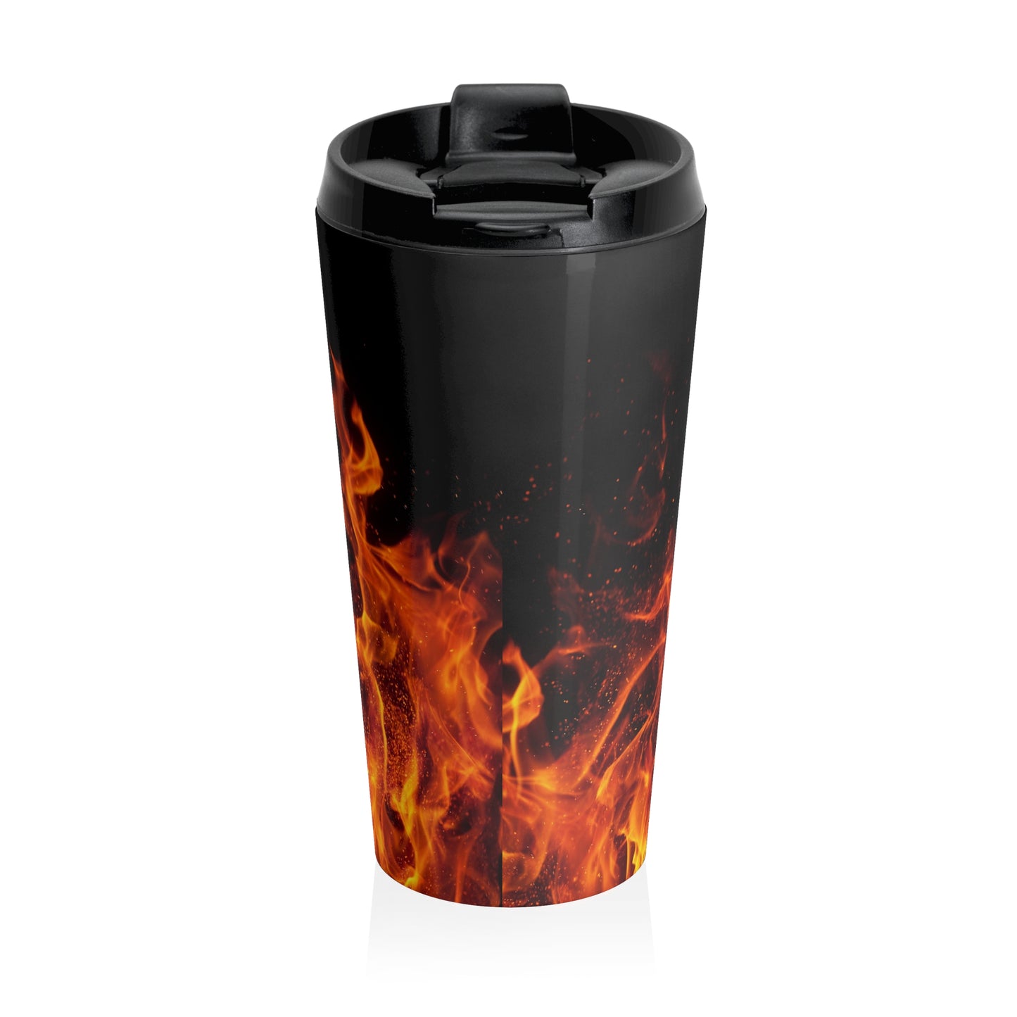 Fiery Adventure Stainless Steel Travel Mug - Perfect for Coffee Lovers, Camping, Road Trips, Gifts, and Fall Celebrations