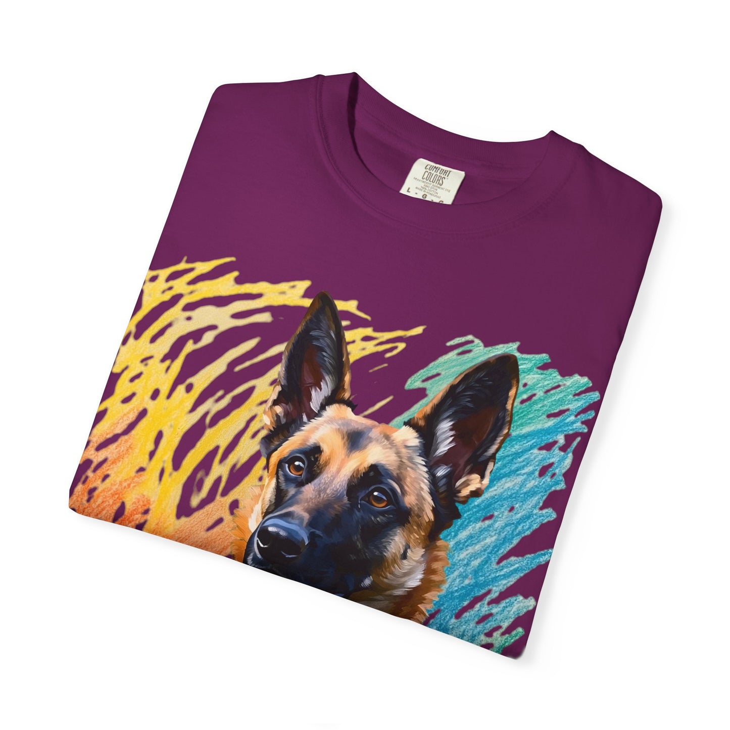 Colorful Dog Art Unisex T-shirt, Pet Lover Gift, Animal Lover Tee, Dog Lover Apparel, Vibrant Graphic Shirt