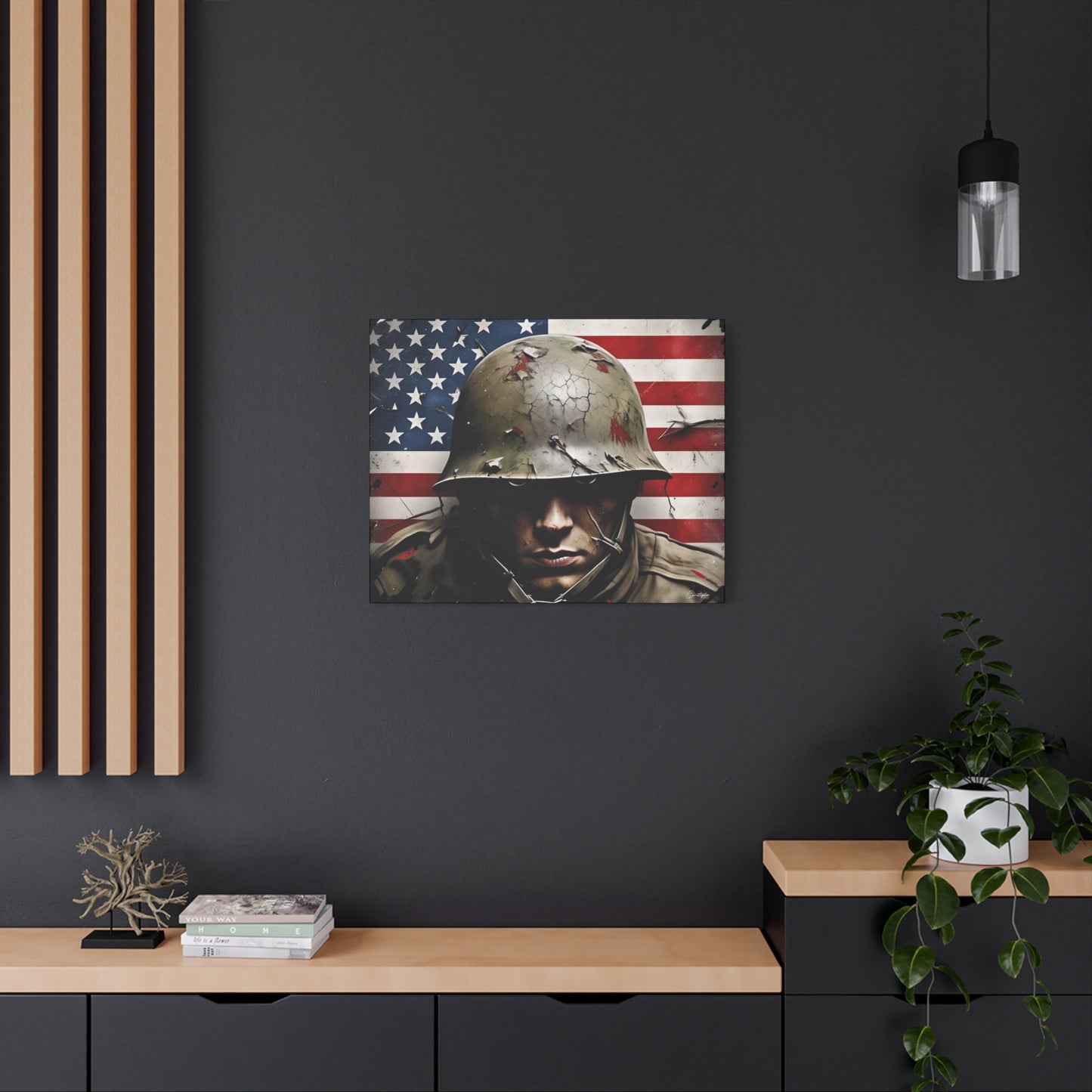 Military-Themed Canvas Art, Military Canvas Print, Wall Art for Veterans, Patriotic Home Decor, Gift for Army, Military Artwork, [...]