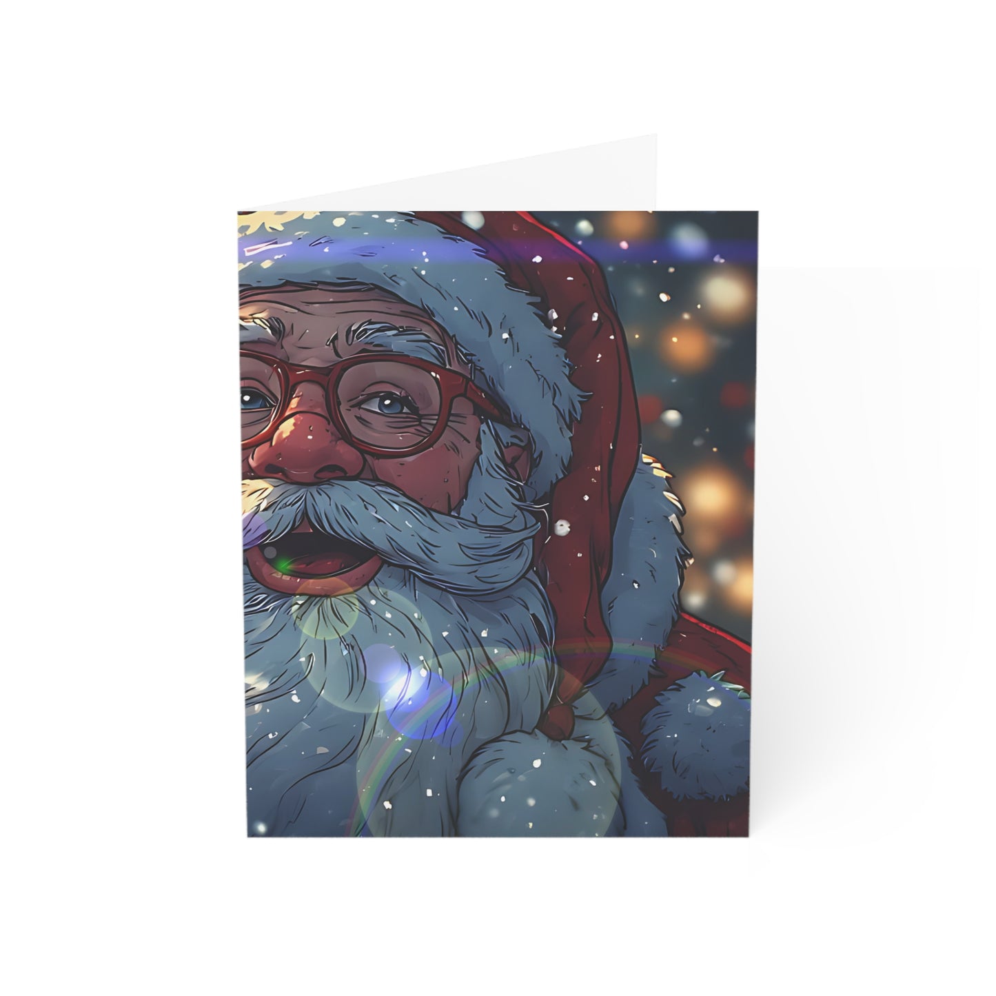 Festive Santa (Christmas Selfies) Greeting Cards - Holiday Magic Collection