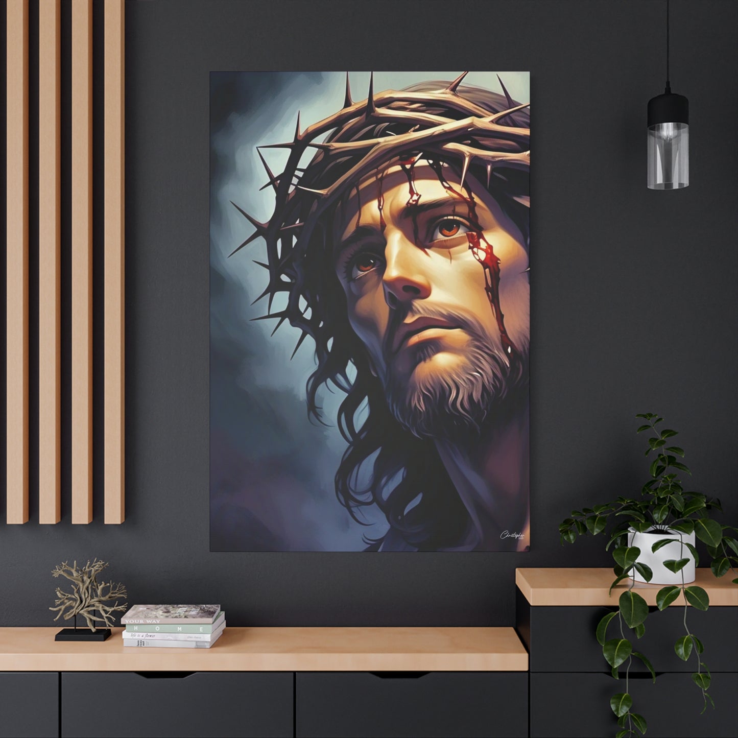 Religious Art Print Canvas, Inspirational Wall Decor, Christian Home Decor, Jesus Art, Gift for Faith-Based Celebrations