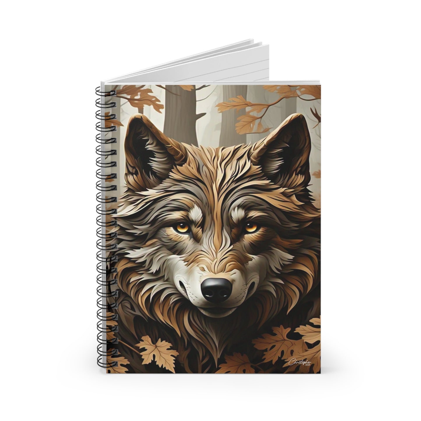 Wolf Spirit Spiral Notebook - Eco-Friendly School Supplies, [...]