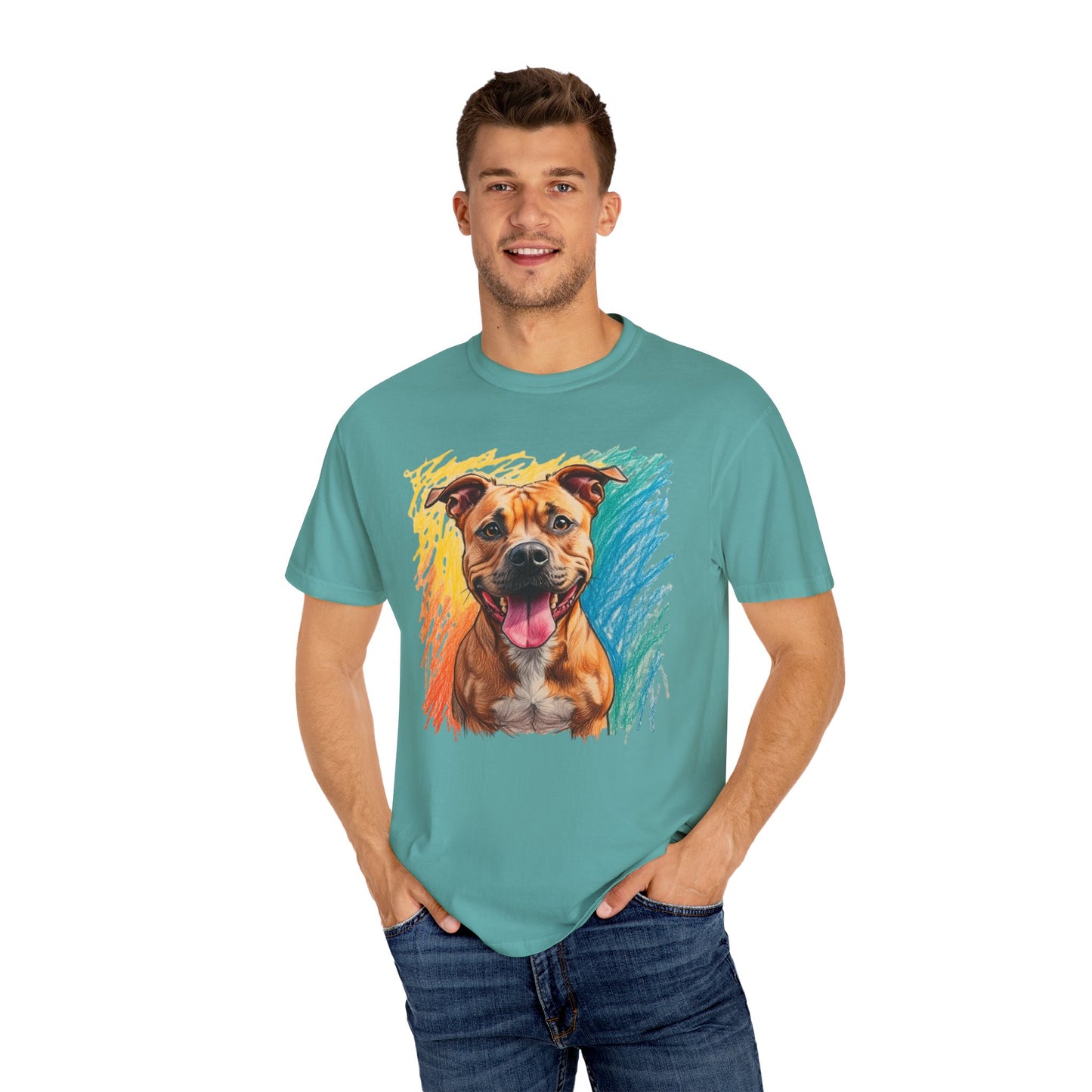 Vibrant Dog Lover T-Shirt, Pet Shirt, Animal T-Shirt, Gift for Dog Owners, Cute Dog Apparel, Unisex Pet Tee