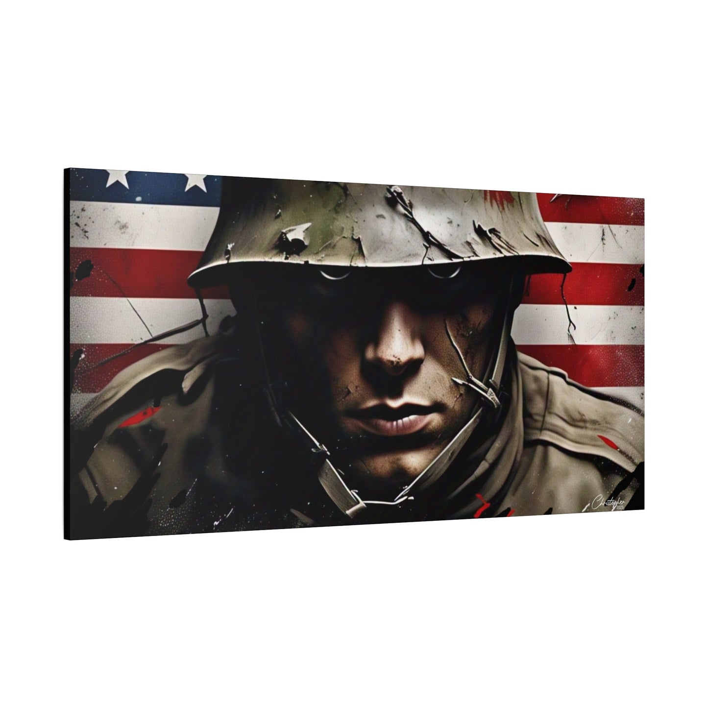 Military-Themed Canvas Art, Military Canvas Print, Wall Art for Veterans, Patriotic Home Decor, Gift for Army, Military Artwork, [...]