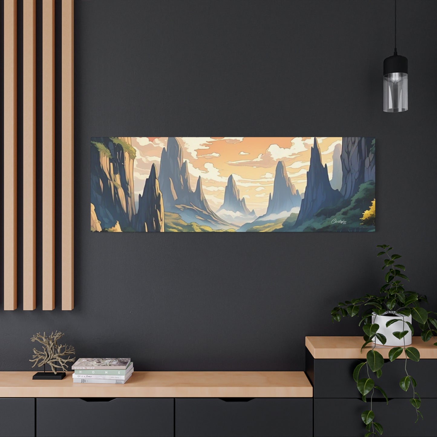 Serene Landscape Canvas Wall Art, Nature Home Decor, Tranquil Living Room Accent, Gift for Nature Lovers, Gallery Wall Piece