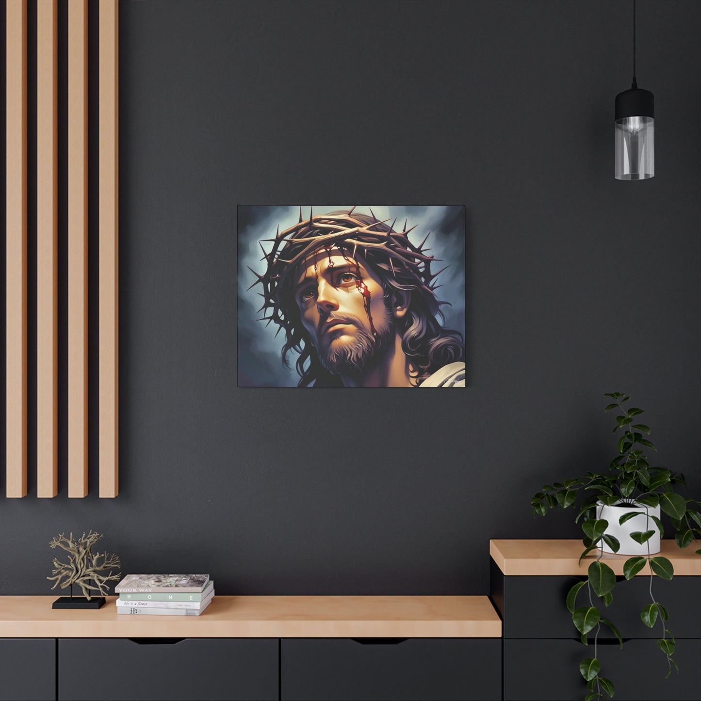 Religious Art Print Canvas, Inspirational Wall Decor, Christian Home Decor, Jesus Art, Gift for Faith-Based Celebrations