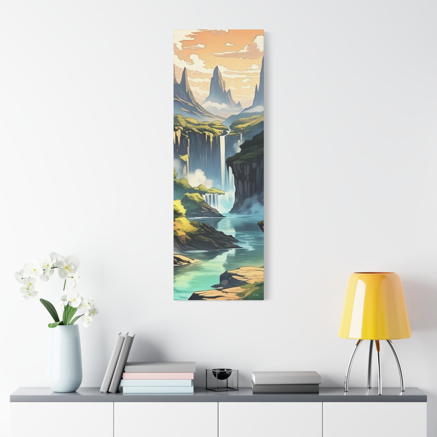 Serene Landscape Canvas Wall Art, Nature Home Decor, Tranquil Living Room Accent, Gift for Nature Lovers, Gallery Wall Piece