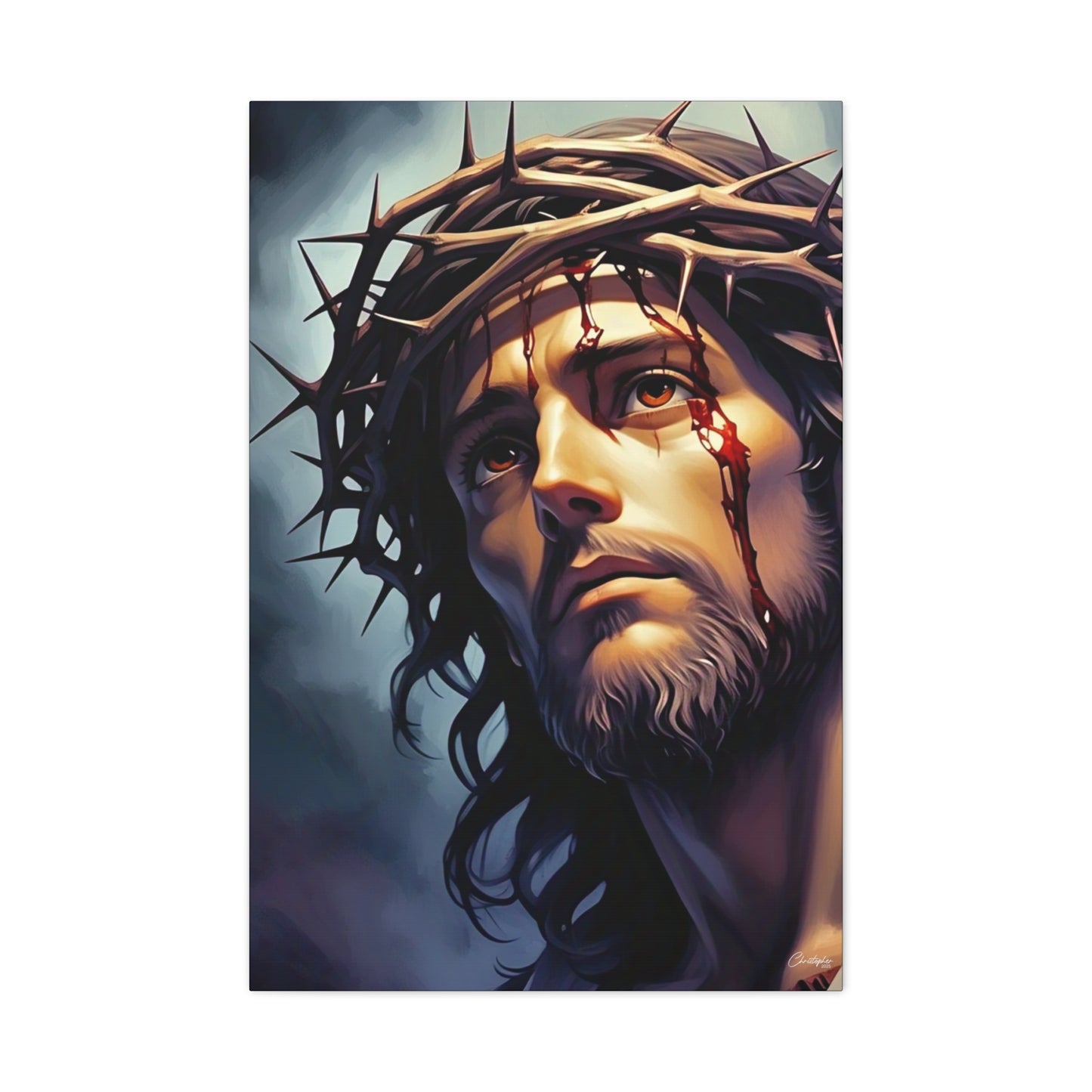 Religious Art Print Canvas, Inspirational Wall Decor, Christian Home Decor, Jesus Art, Gift for Faith-Based Celebrations