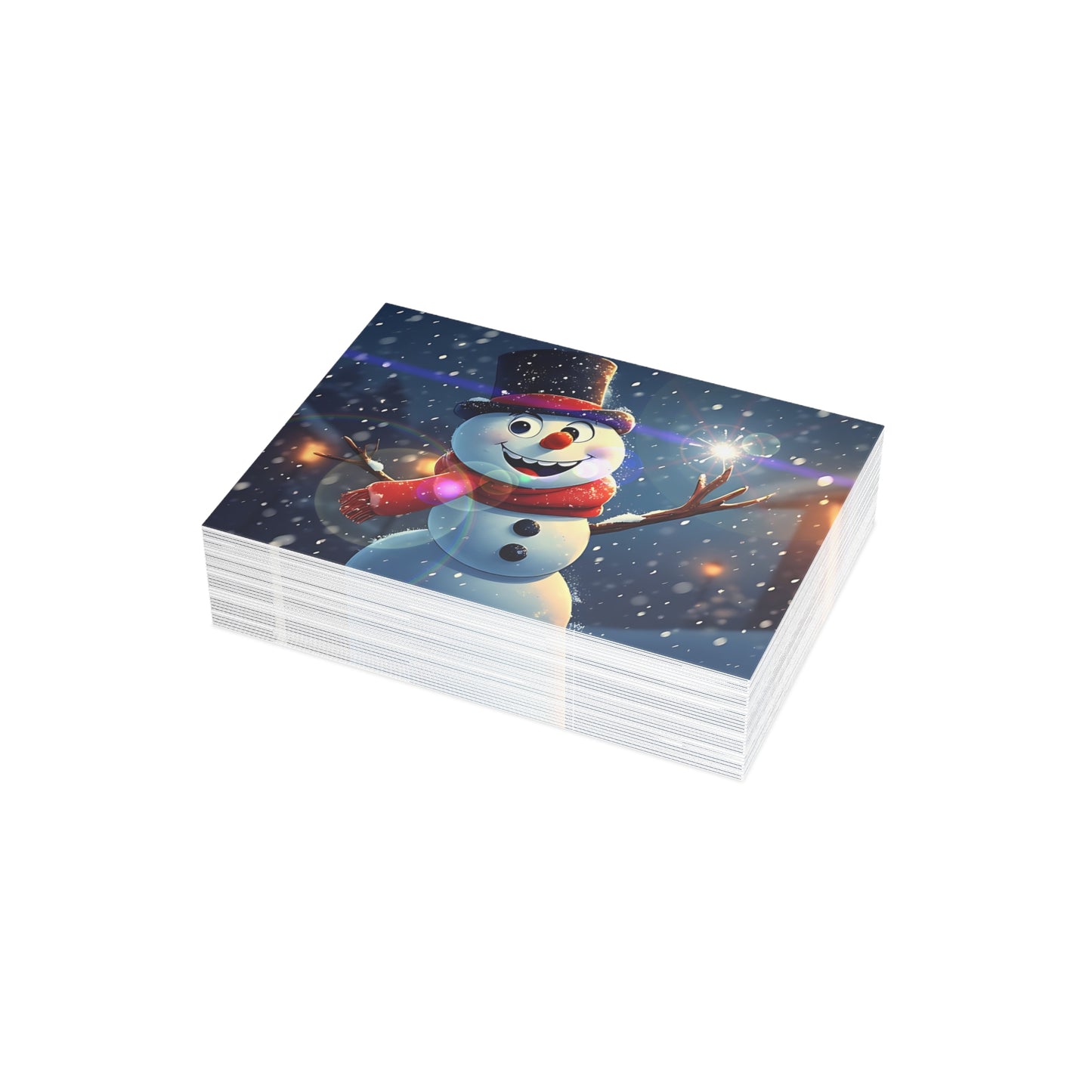 Snowman (Christmas Selfies) Postcard Bundles (envelopes included)