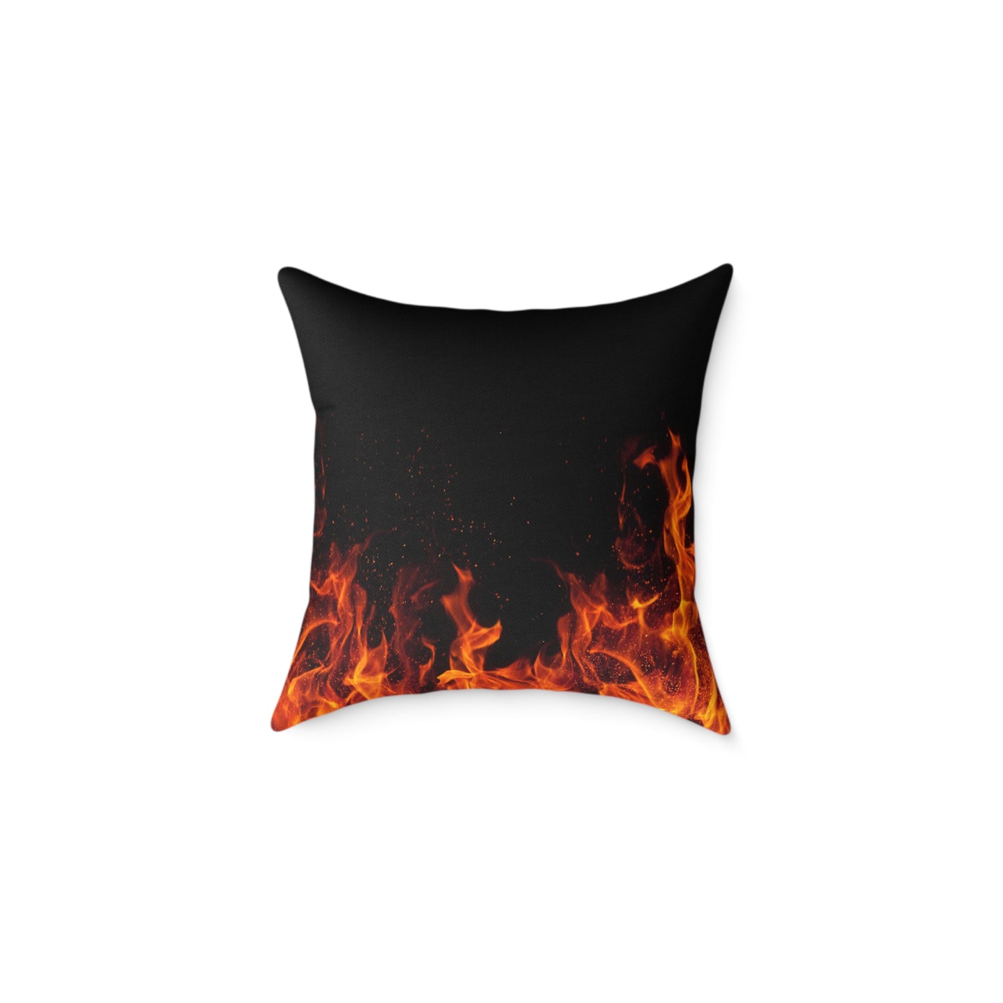 Fiery Flames Square Pillow, Decorative Throw Pillow, Cozy Living Room Accent, Unique Gift, Home Decor for Fire Lovers