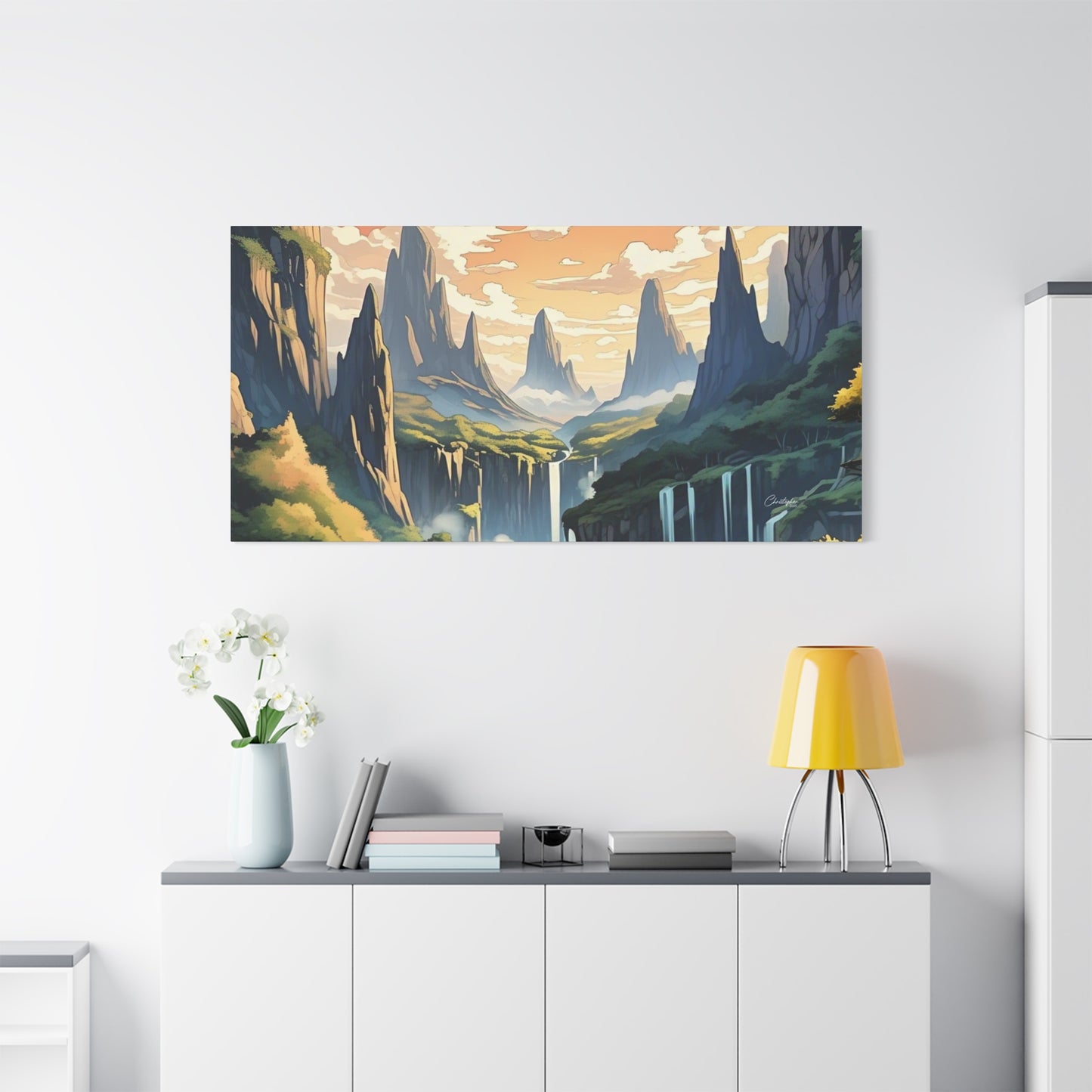 Serene Landscape Canvas Wall Art, Nature Home Decor, Tranquil Living Room Accent, Gift for Nature Lovers, Gallery Wall Piece
