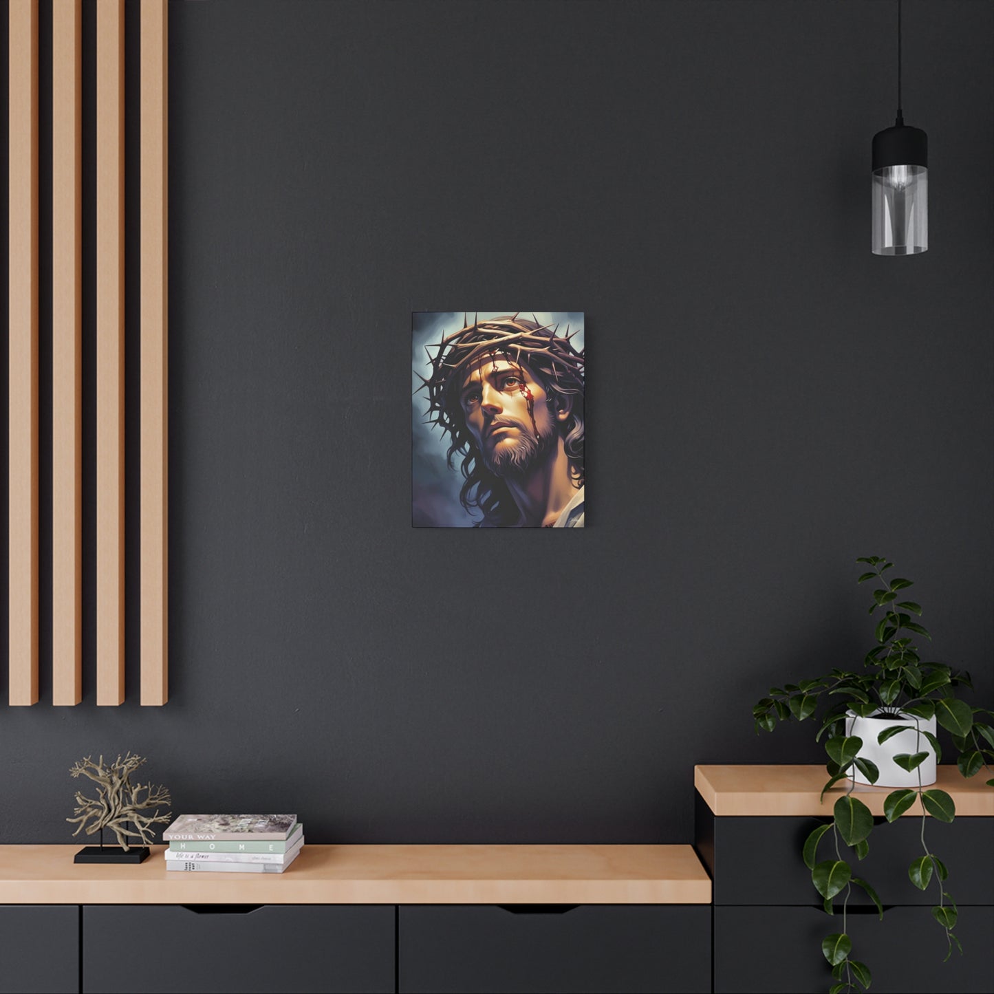 Religious Art Print Canvas, Inspirational Wall Decor, Christian Home Decor, Jesus Art, Gift for Faith-Based Celebrations