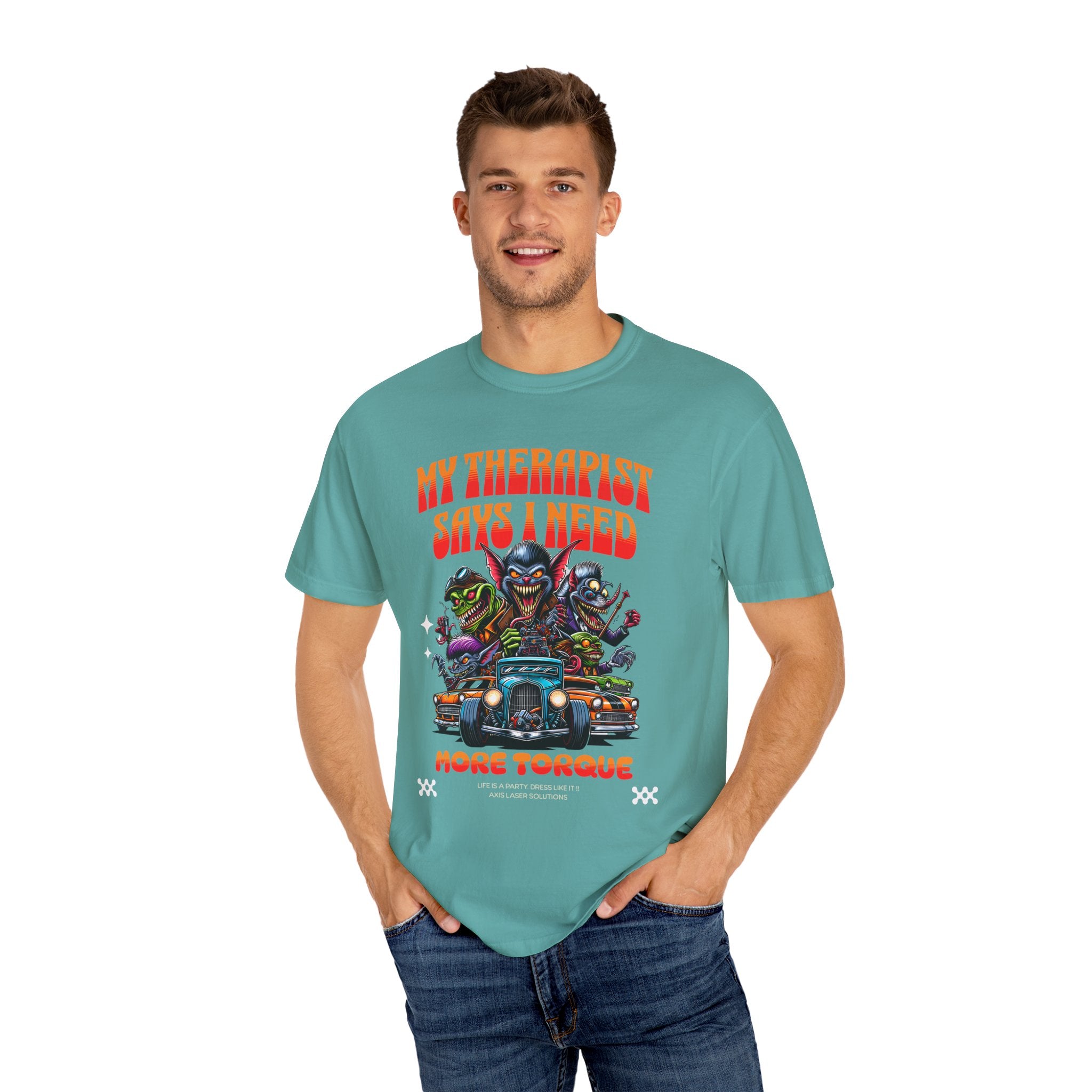 My Therapist Says I Need More Torque T-Shirt, Funny Graphic Tee, Unisex Casual Top, Gift for Car Enthusiasts, Humor Apparel