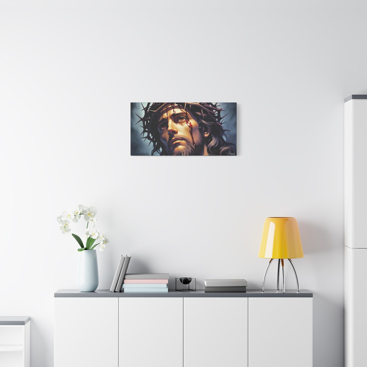 Religious Art Print Canvas, Inspirational Wall Decor, Christian Home Decor, Jesus Art, Gift for Faith-Based Celebrations