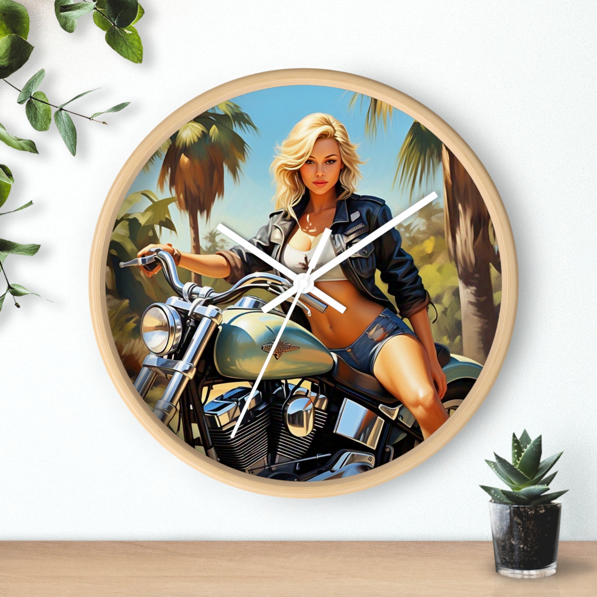 Vintage Motorcycle Wall Clock - Retro Biker Decor, Unique Gift for Motorcycle Lovers, Mech Room Decor, Stylish Home Accessory, Perfect [...]
