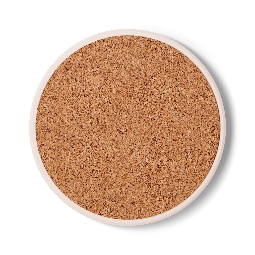 Fiery Flames Ceramic Coaster - Heat-Resistant Drinkware Accent for Home Decor