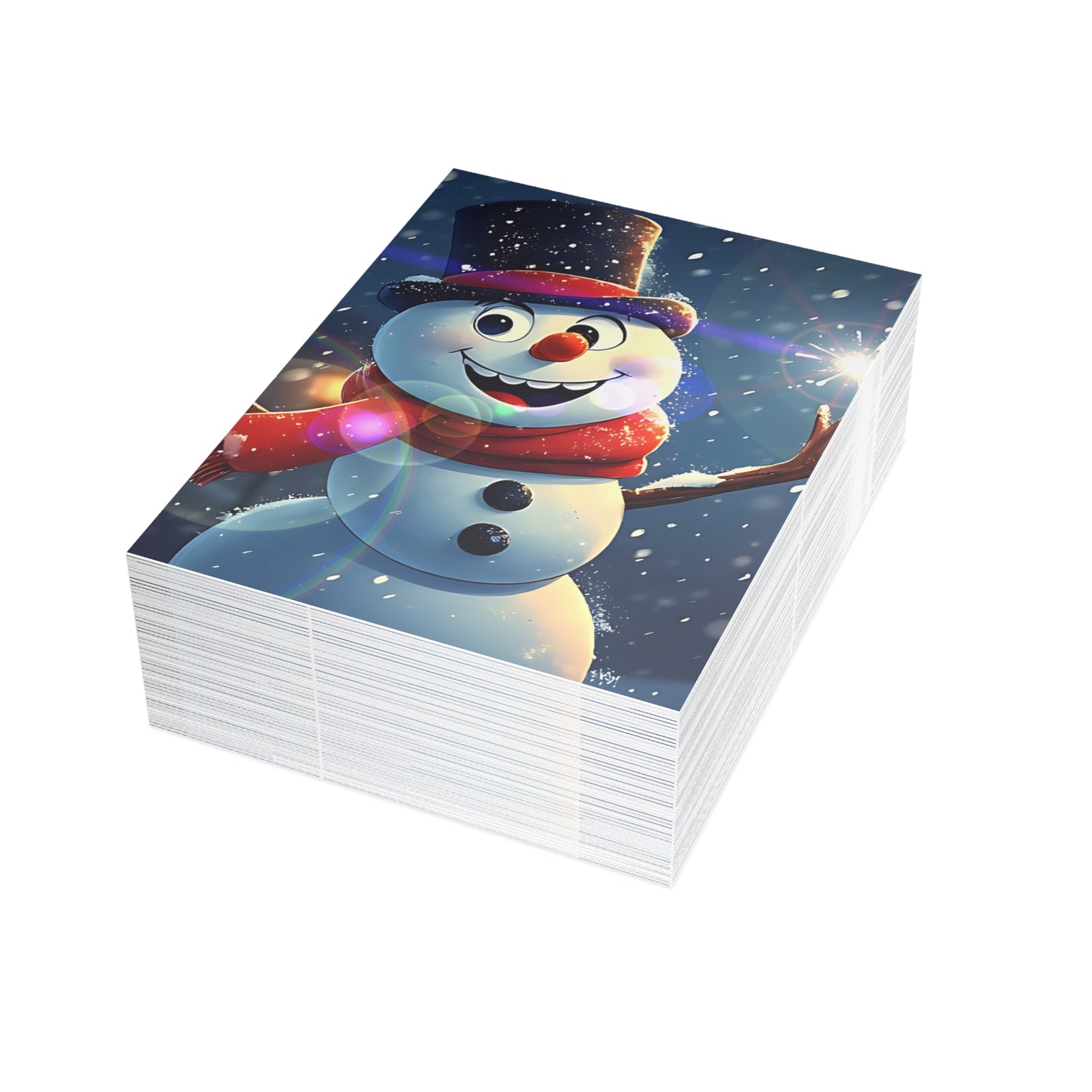 Snowman (Christmas Selfies) Postcard Bundles (envelopes included)