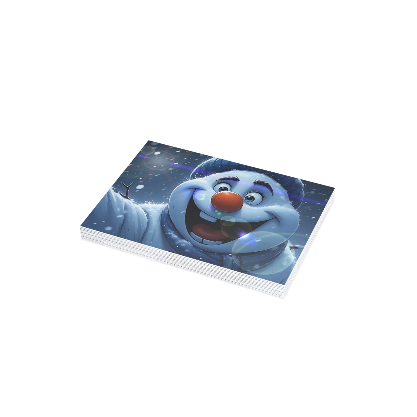 Happy Snowman (Christmas Selfies) Postcard Bundles (envelopes included)