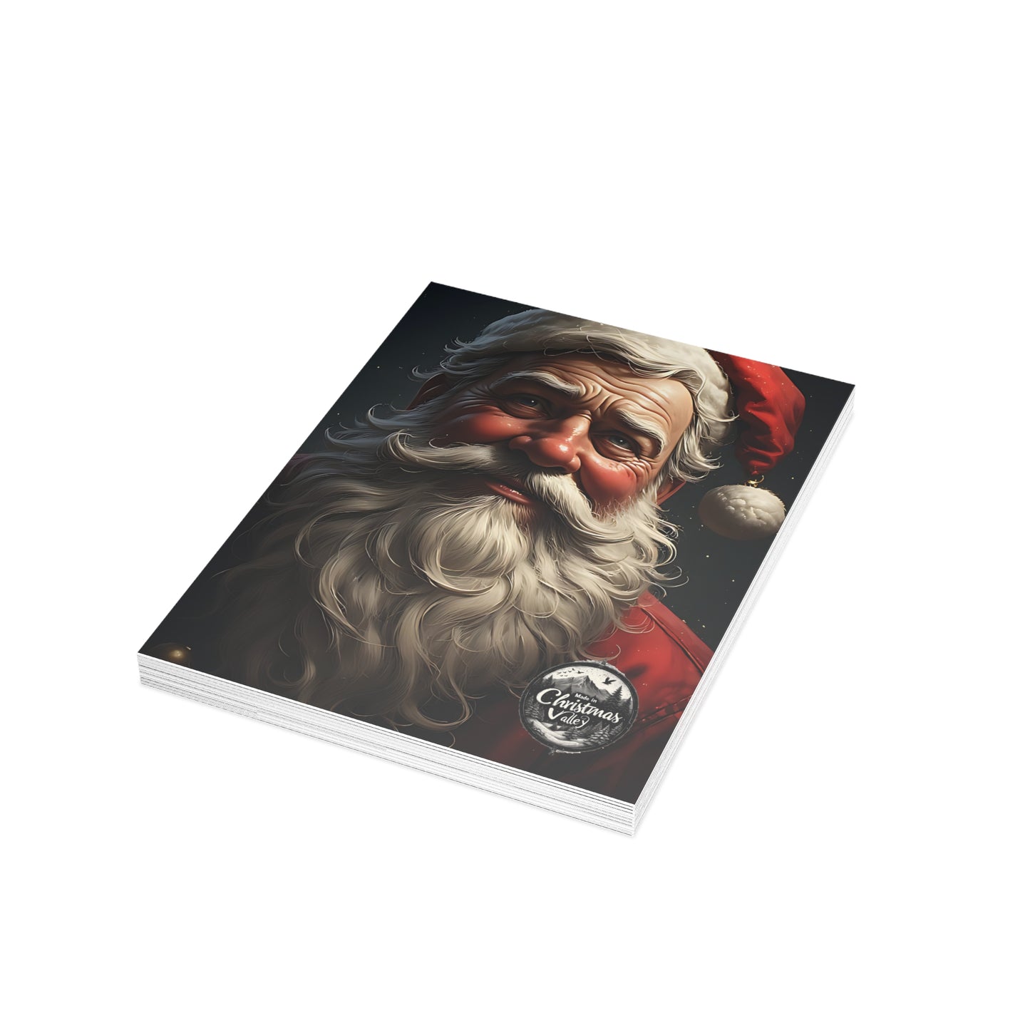 Festive Postcard Bundles - Holiday Greetings Cards, Christmas Cards, Santa Design, Envelopes Included, Joyful Messages