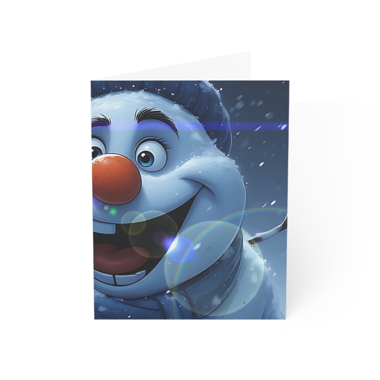 Festive Winter (Christmas Selfies) Greeting Cards - Snowman Designs (1, 10, 30, 50pcs)