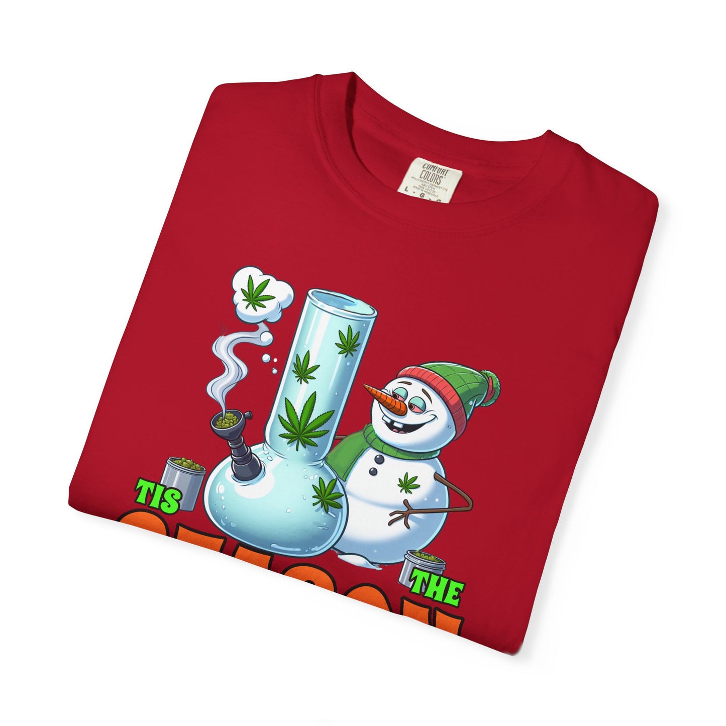Holiday Cannabis Fun T-Shirt | Merry Season Tee, Unisex Gift, Party Apparel, 420 Friendly, Winter Social Wear