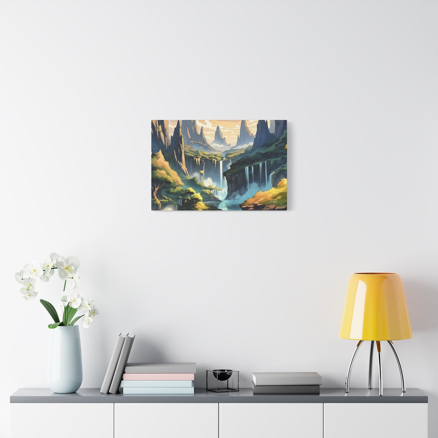 Serene Landscape Canvas Wall Art, Nature Home Decor, Tranquil Living Room Accent, Gift for Nature Lovers, Gallery Wall Piece