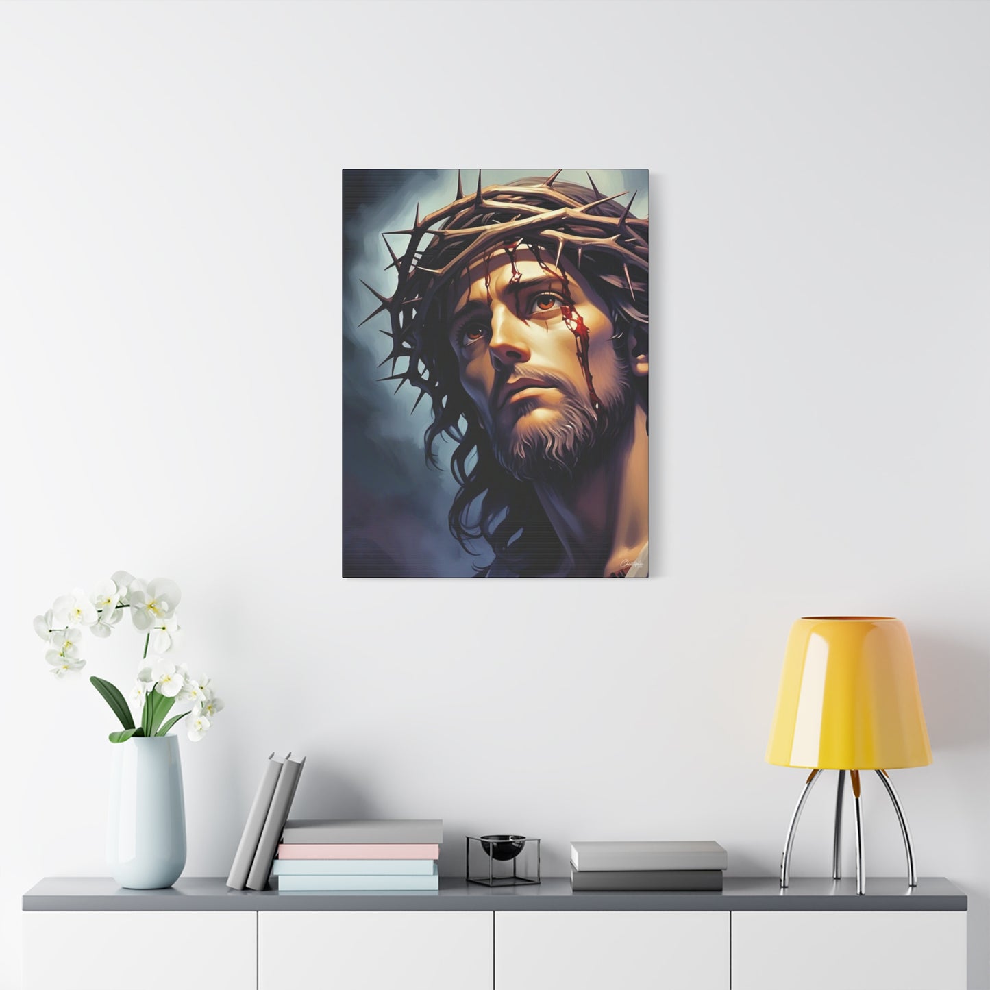 Religious Art Print Canvas, Inspirational Wall Decor, Christian Home Decor, Jesus Art, Gift for Faith-Based Celebrations
