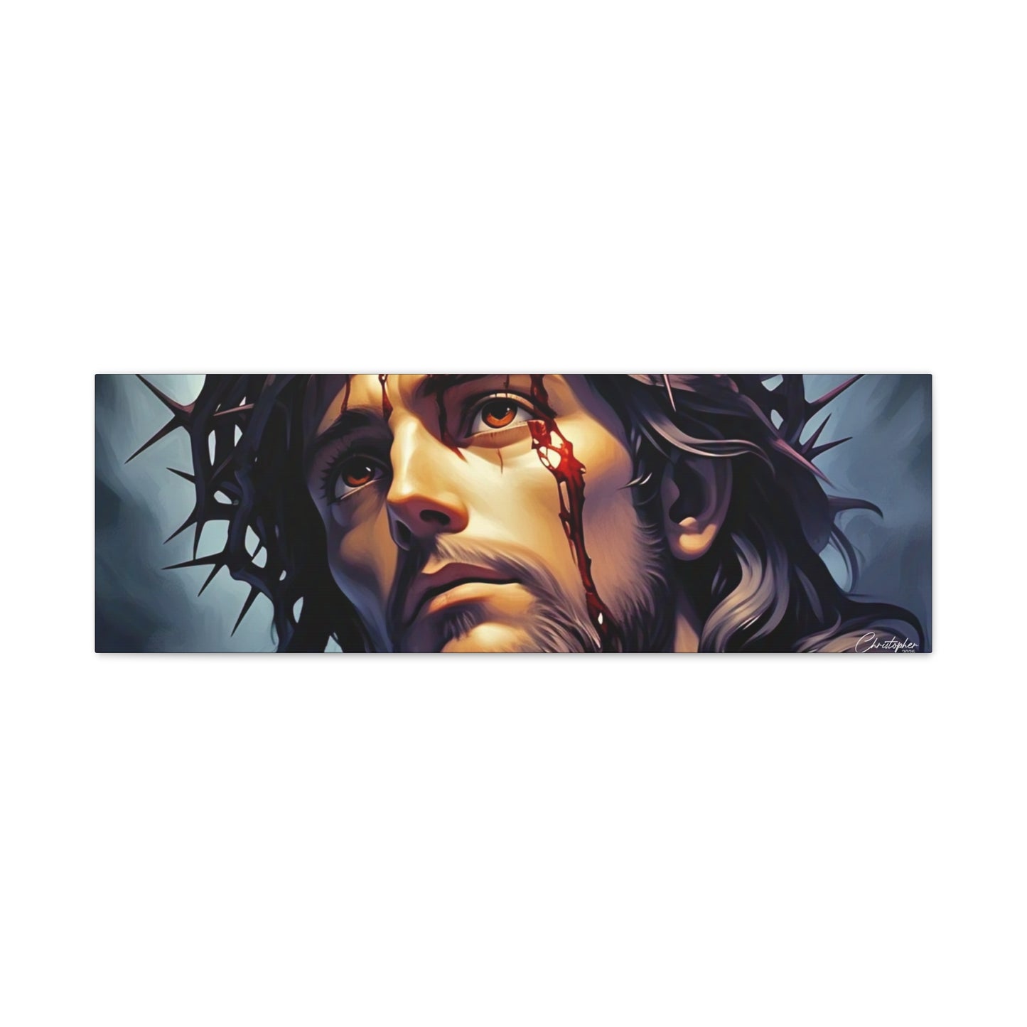 Religious Art Print Canvas, Inspirational Wall Decor, Christian Home Decor, Jesus Art, Gift for Faith-Based Celebrations