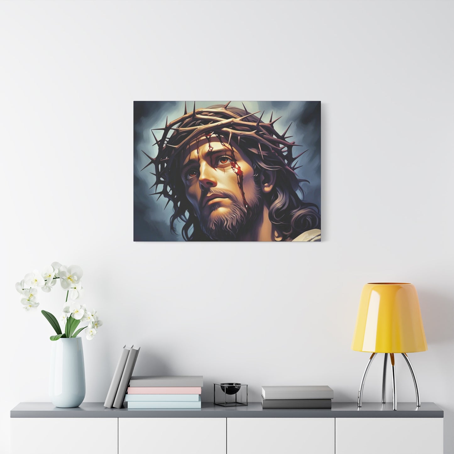 Religious Art Print Canvas, Inspirational Wall Decor, Christian Home Decor, Jesus Art, Gift for Faith-Based Celebrations