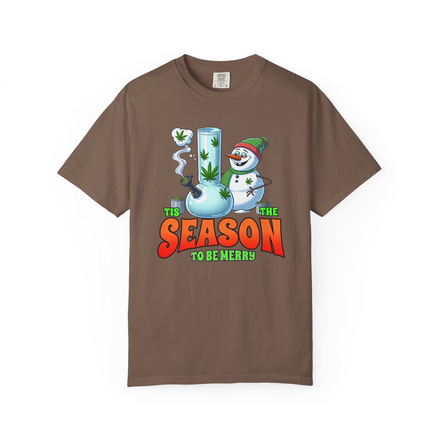 Holiday Cannabis Fun T-Shirt | Merry Season Tee, Unisex Gift, Party Apparel, 420 Friendly, Winter Social Wear
