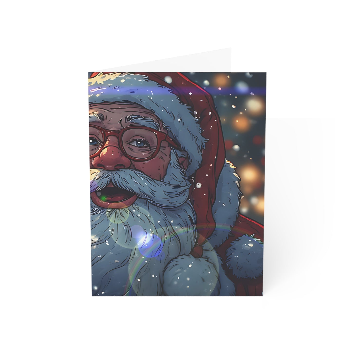 Festive Santa (Christmas Selfies) Greeting Cards - Holiday Magic Collection
