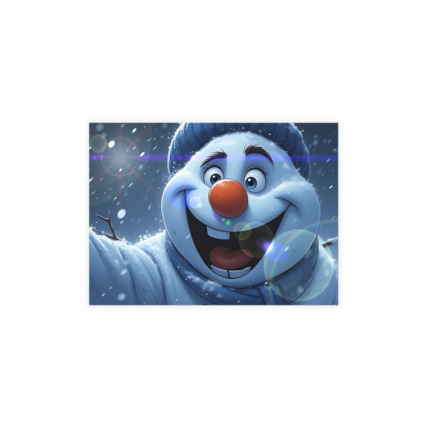 Happy Snowman (Christmas Selfies) Postcard Bundles (envelopes included)