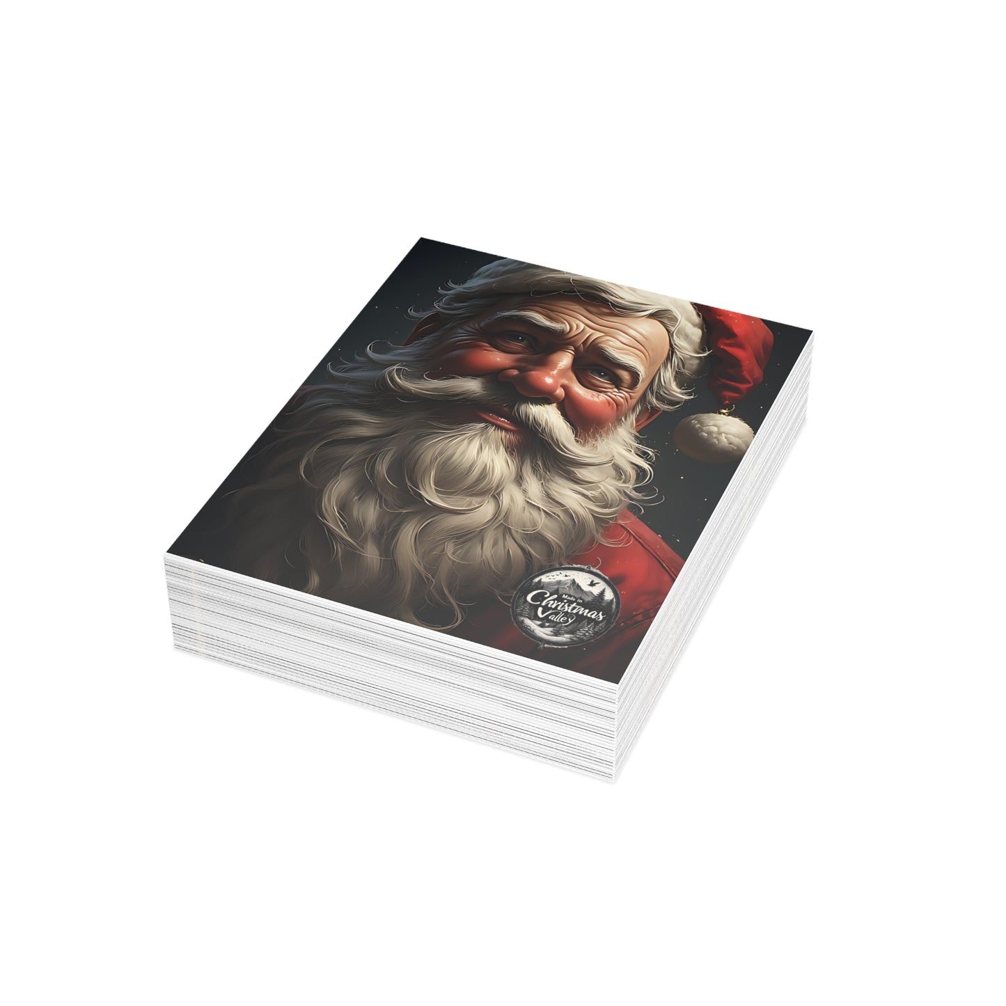 Festive Postcard Bundles - Holiday Greetings Cards, Christmas Cards, Santa Design, Envelopes Included, Joyful Messages