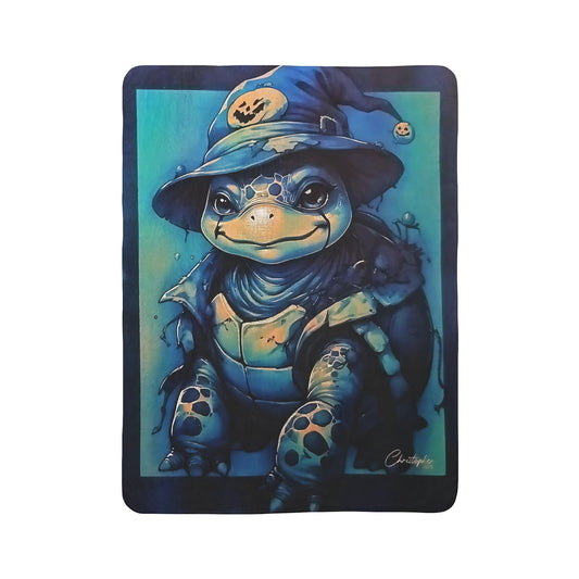 Original Laser Engraved Art ,Fleece Sherpa Blanket