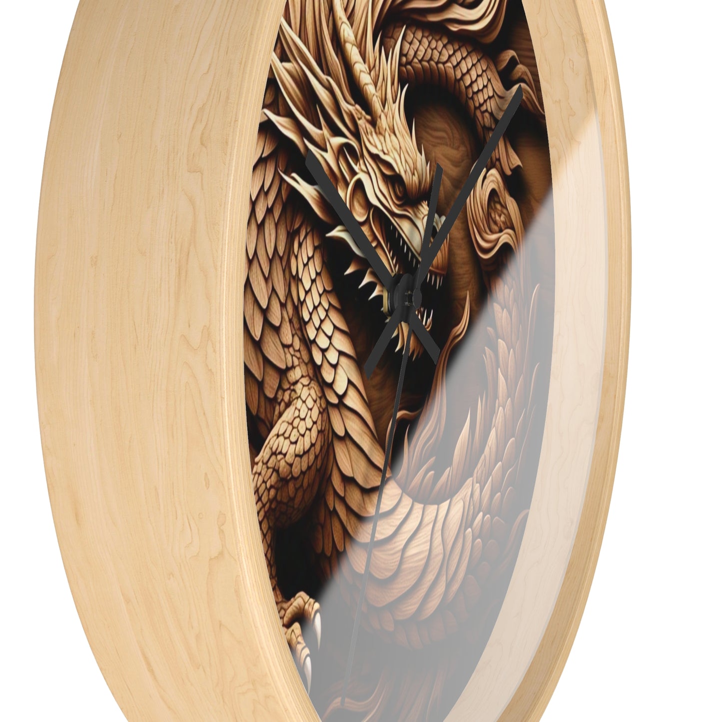 Dragon Wall Clock - Asian Inspired Decor, Fantasy Home Accent, Gift for Dragon Lovers, Unique Wall Art, Timeless Elegance